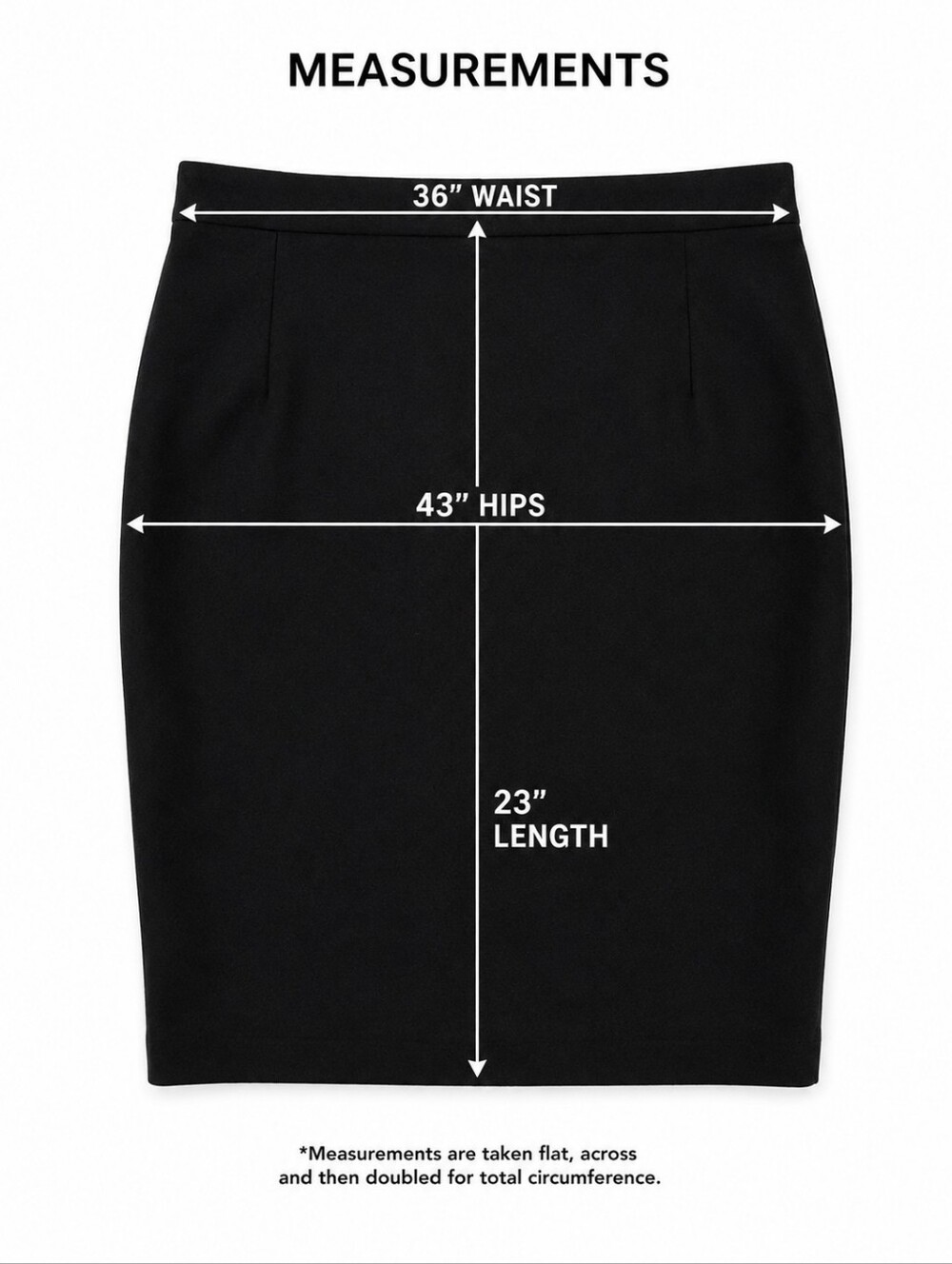 Faux Suede Classic Black Pencil Skirt | Stretch | Office Career Chic | Size 14 | - Picture 5 of 10